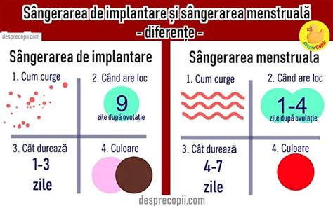 sangerare rozalie|Sangerarea de implantare